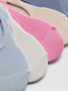 Conjunto de 5 pares de meias invisíveis para desporto