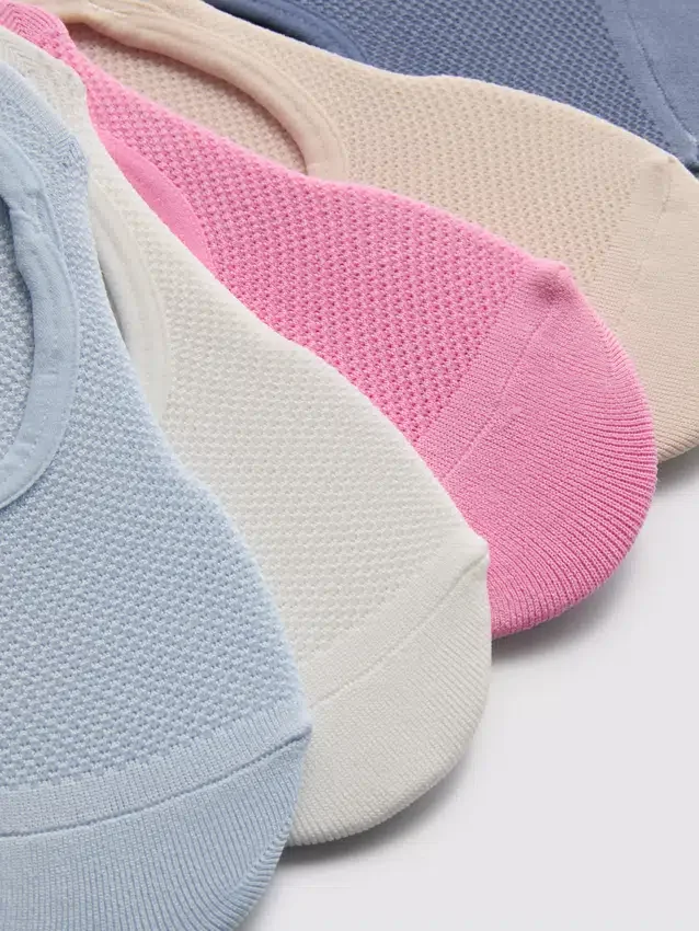 Conjunto de 5 pares de meias invisíveis para desporto