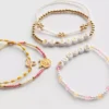 Conjunto de 5 pulseiras com pingentes de contas do Winnie the Pooh da Disney