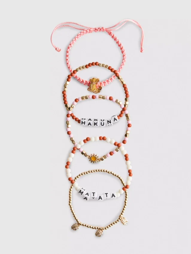Conjunto de 5 pulseiras «O Rei Leão» da Disney