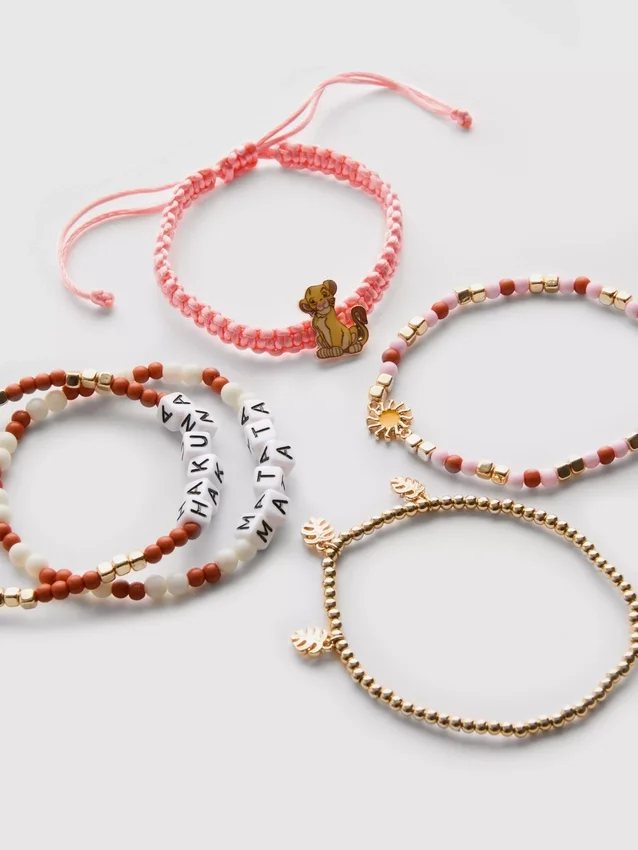 Conjunto de 5 pulseiras «O Rei Leão» da Disney