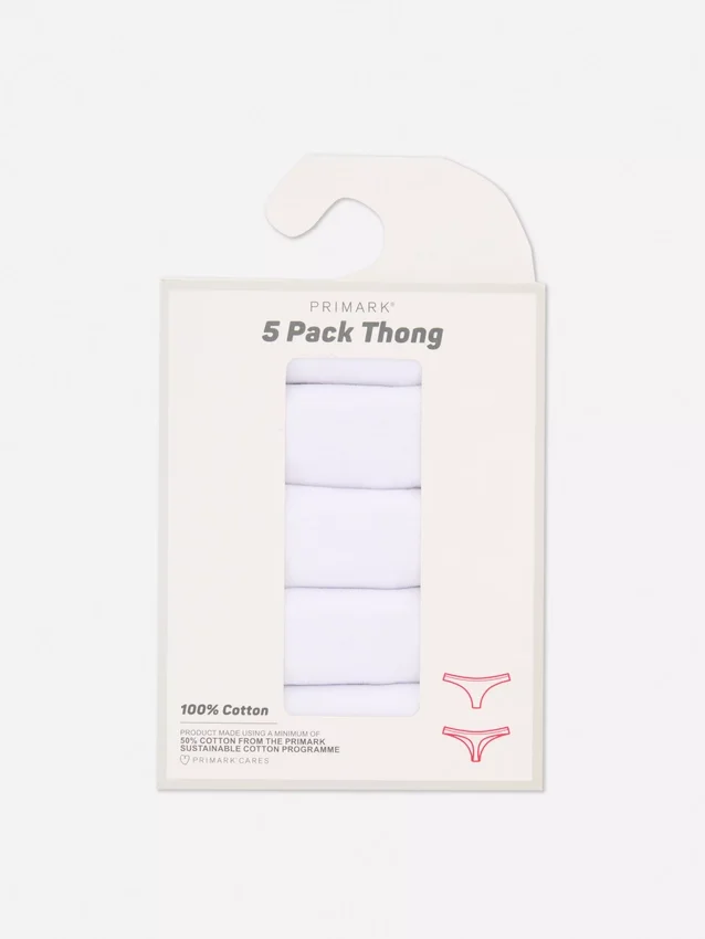Conjunto de 5 tangas essenciais