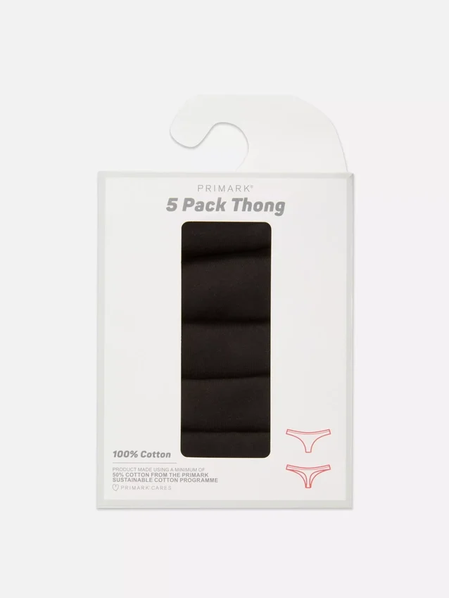 Conjunto de 5 tangas essenciais