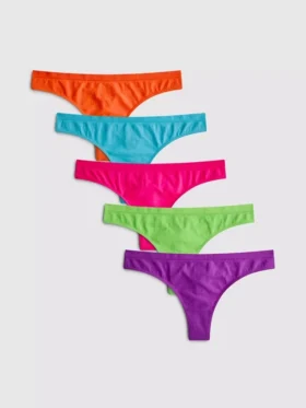 Conjunto de 5 tangas sem costuras