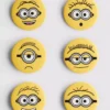 Conjunto de 6 botões dos Minions