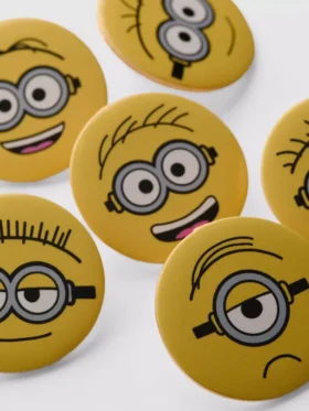 Conjunto de 6 botões dos Minions