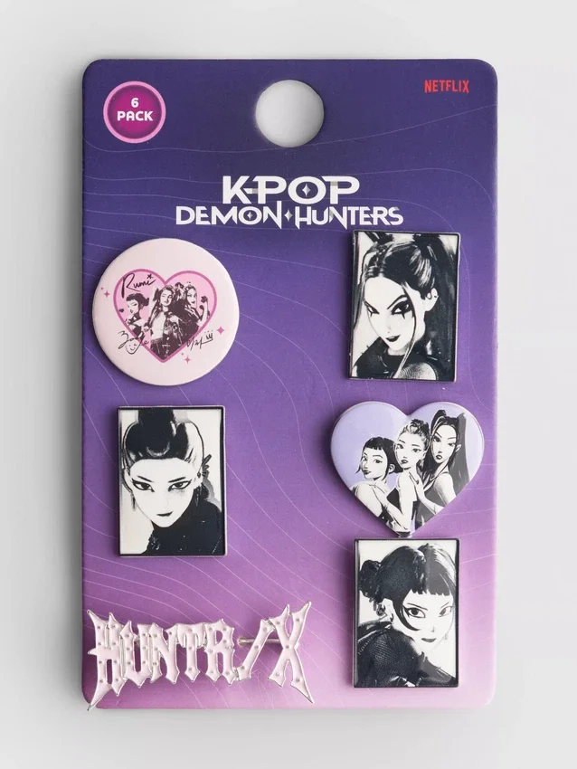 Conjunto de 6 crachás «K-Pop Demon Hunters»