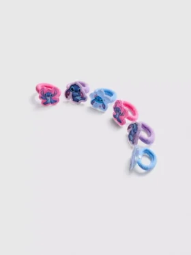 Conjunto de 6 elásticos para rabo de cavalo com o Stitch da Disney