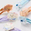 Conjunto de 6 ganchos de cabelo com fecho de mola e pingente em forma de cão