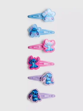 Conjunto de 6 ganchos de cabelo com o Stitch da Disney
