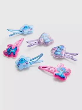 Conjunto de 6 ganchos de cabelo com o Stitch da Disney