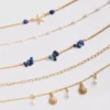Conjunto de 6 gargantilhas com motivos marinhos