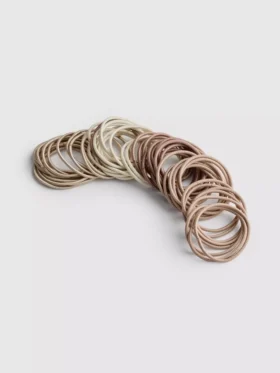 Conjunto de 60 elásticos finos para o cabelo