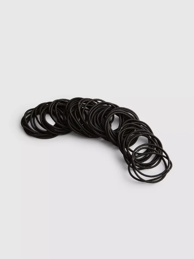 Conjunto de 60 elásticos finos para o cabelo