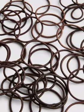 Conjunto de 60 elásticos finos para o cabelo