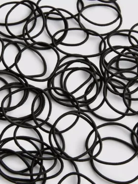 Conjunto de 60 elásticos finos para o cabelo