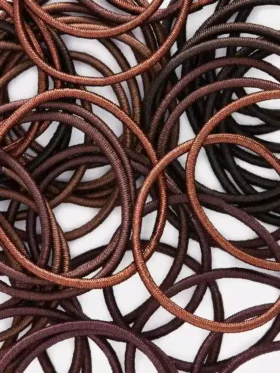 Conjunto de 60 elásticos finos para rabo de cavalo