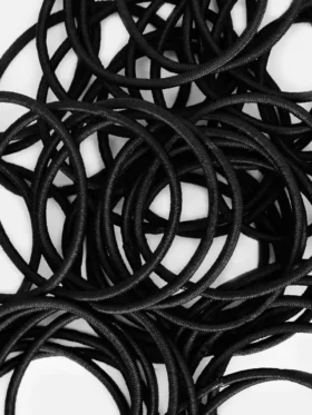 Conjunto de 60 elásticos finos para rabo de cavalo