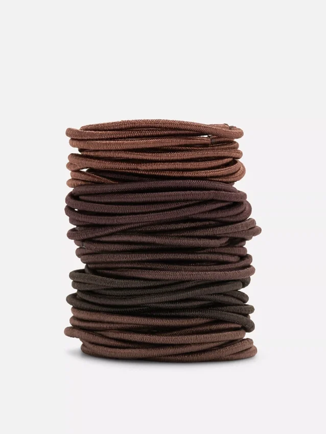 Conjunto de 60 elásticos grossos para o cabelo