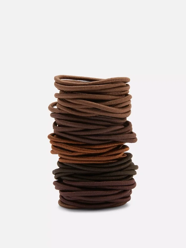 Conjunto de 60 elásticos grossos para o cabelo