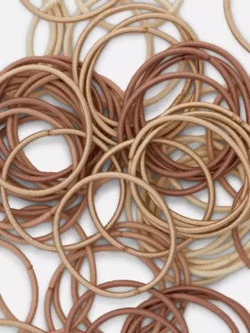 Conjunto de 60 elásticos grossos para o cabelo