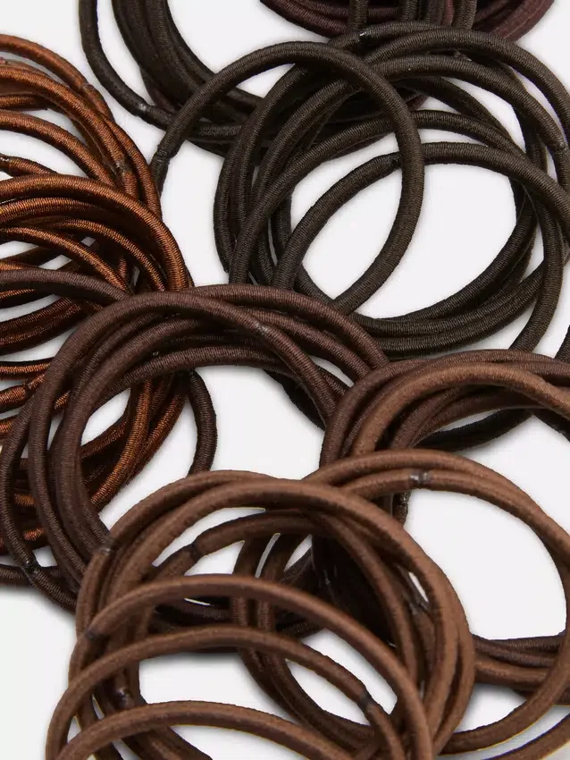 Conjunto de 60 elásticos grossos para o cabelo
