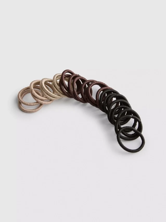 Conjunto de 60 mini elásticos para o cabelo