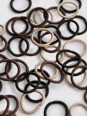 Conjunto de 60 mini elásticos para o cabelo