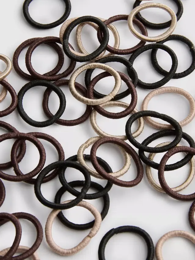 Conjunto de 60 mini elásticos para o cabelo