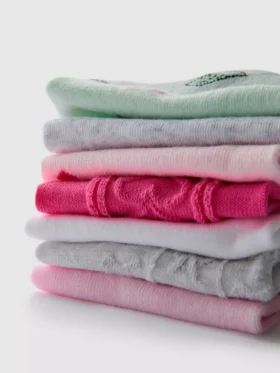 Conjunto de 7 pares de meias com padrão