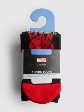 Conjunto de 7 pares de meias curtas da Marvel