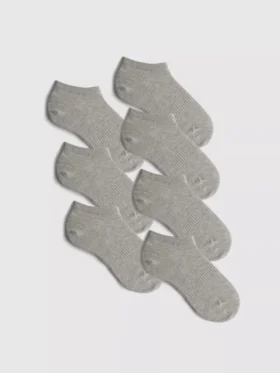 Conjunto de 7 pares de meias curtas essenciais