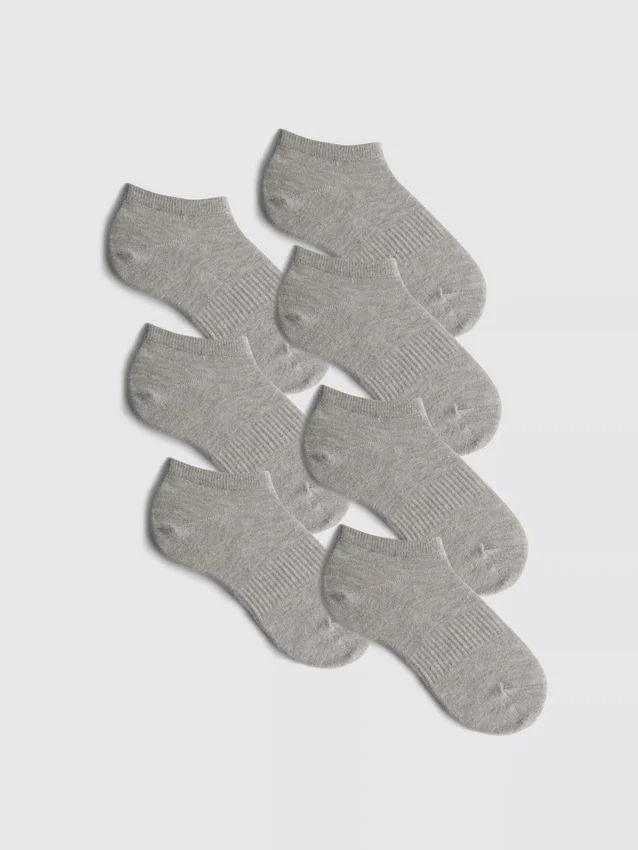 Conjunto de 7 pares de meias curtas essenciais