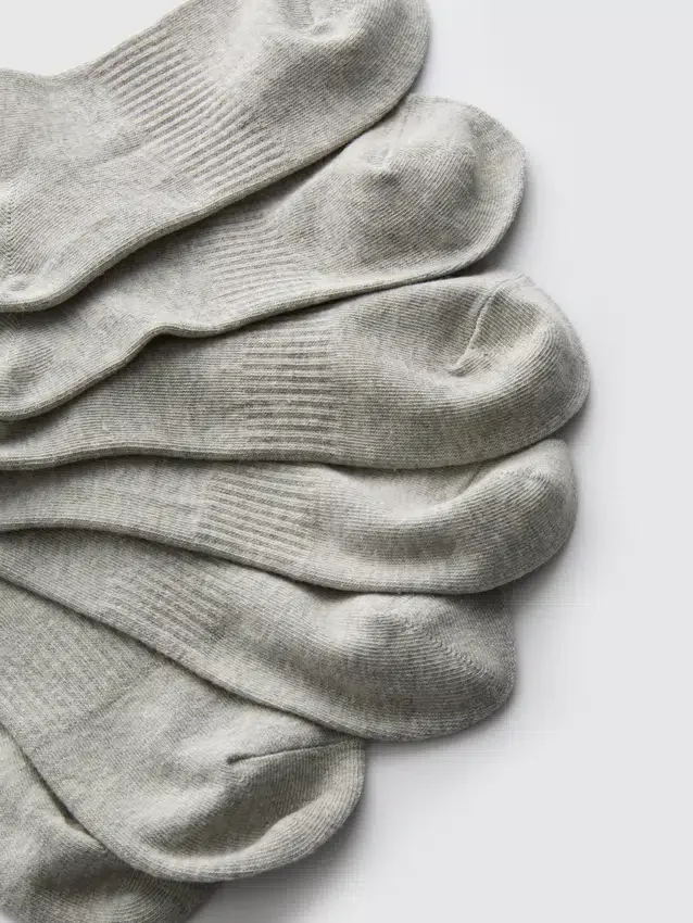 Conjunto de 7 pares de meias curtas essenciais