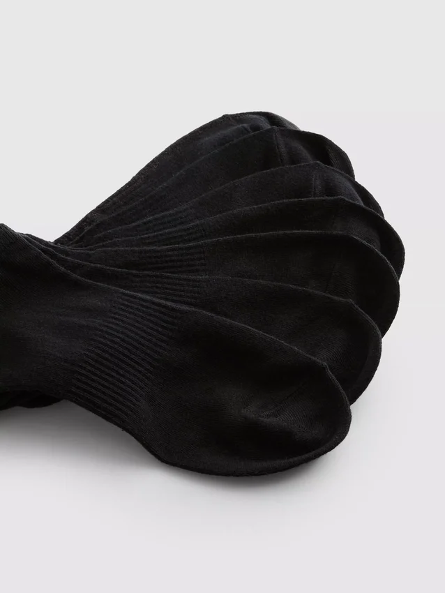 Conjunto de 7 pares de meias curtas essenciais para sapatilhas