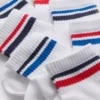 Conjunto de 7 pares de meias curtas às riscas