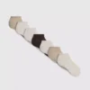 Conjunto de 7 pares de meias de sapatilha com textura