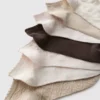 Conjunto de 7 pares de meias de sapatilha com textura