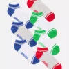Conjunto de 7 pares de meias de sapatilhas com os dias da semana