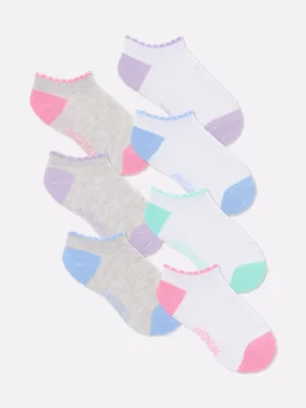 Conjunto de 7 pares de meias de sapatilhas com os dias da semana