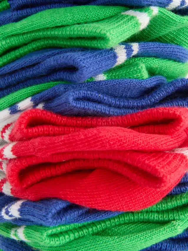 Conjunto de 7 pares de meias de sapatilhas com os dias da semana