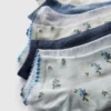 Conjunto de 7 pares de meias de sapatilhas com padrão delicado