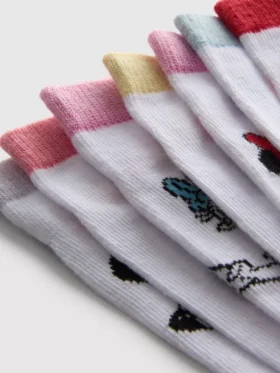Conjunto de 7 pares de meias de sapatilhas da Minnie Mouse da Disney