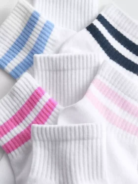 Conjunto de 7 pares de meias desportivas curtas