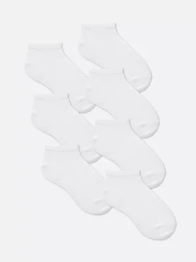 Conjunto de 7 pares de meias desportivas para o dia a dia