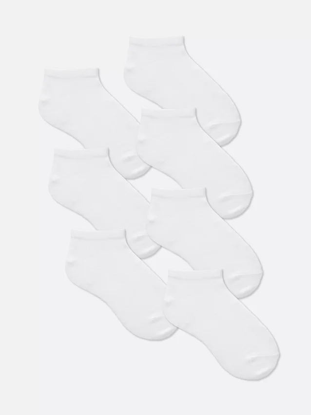 Conjunto de 7 pares de meias desportivas para o dia a dia