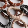 Conjunto de 8 elásticos para o cabelo com estampado de laço