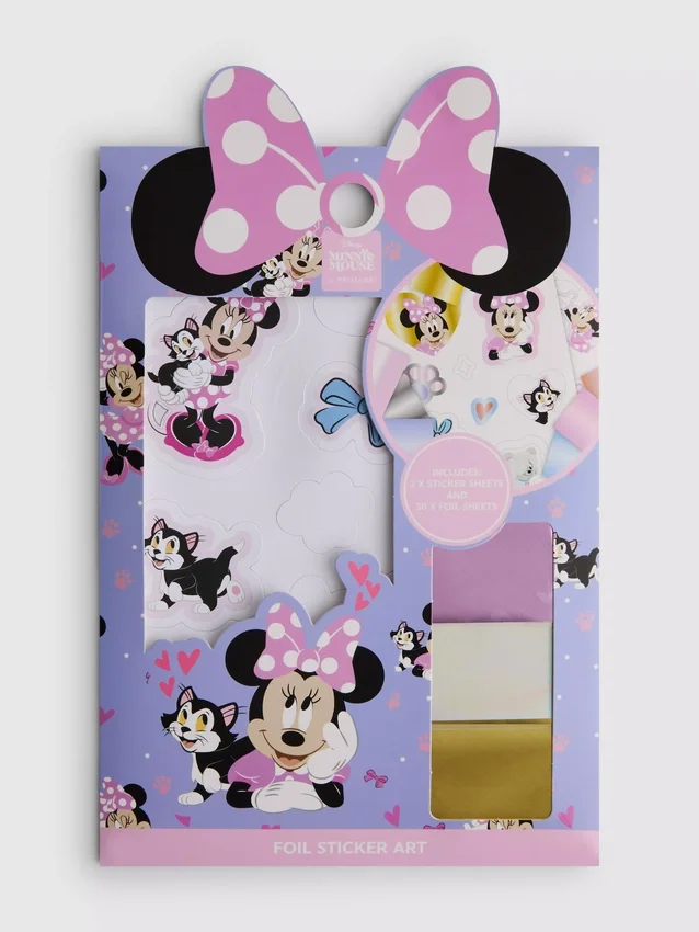 Conjunto de autocolantes metalizados da Minnie Mouse da Disney