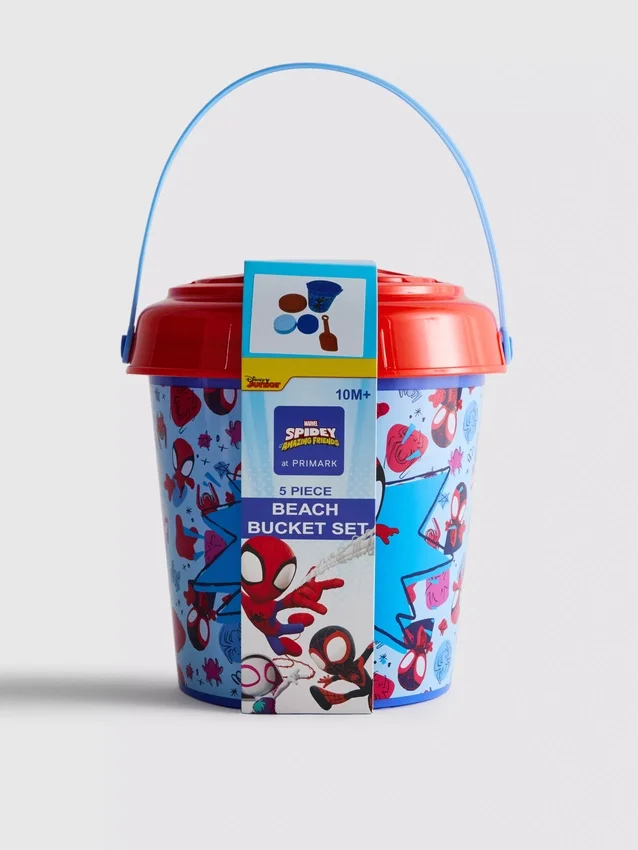 Conjunto de balde de praia do Homem-Aranha da Marvel