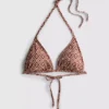 Conjunto de biquíni triangular com laços nas laterais
